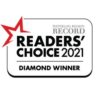 We are the Diamond winner of BEST MEDICAL SPA in Kitchener Waterloo for the 2021 Waterloo Region Record Reader’s Choice Awards